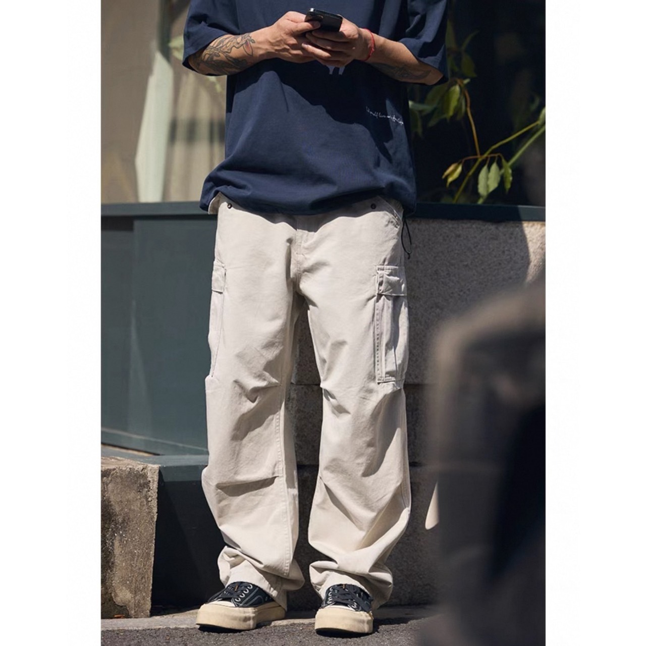 Straight leg cargo pants 0711 - 6