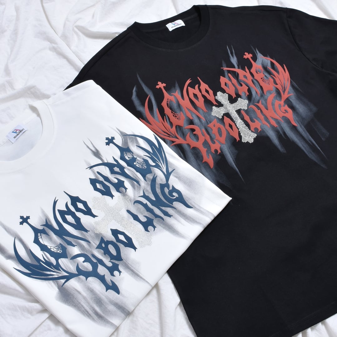 ラインストーンクロスTシャツ | VOLCAN&APHRODITE