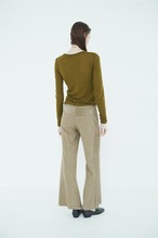 CLANE CORDUROY PANEL MELANGE PANTS