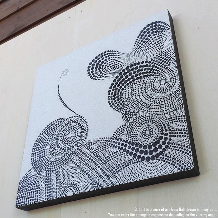ドットアート 50cm × 50cm バティック モダンアート アジアンアート