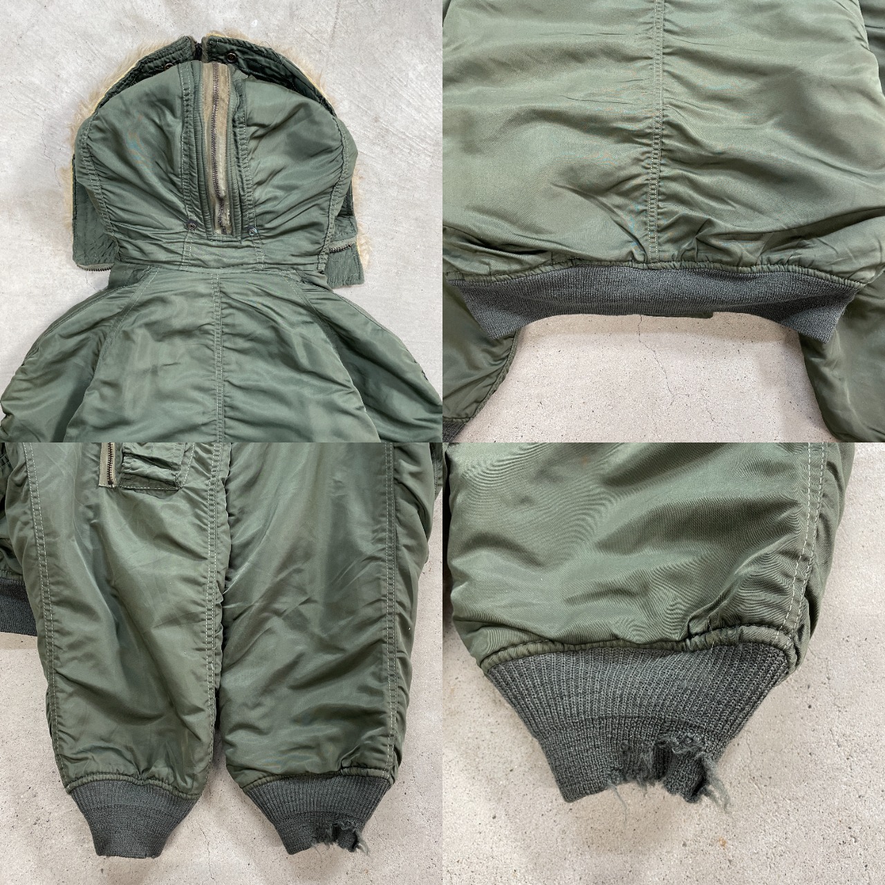 81年納品 U.S.AIR FORCE 米軍実品 N-2B フライトジャケット メンズL 