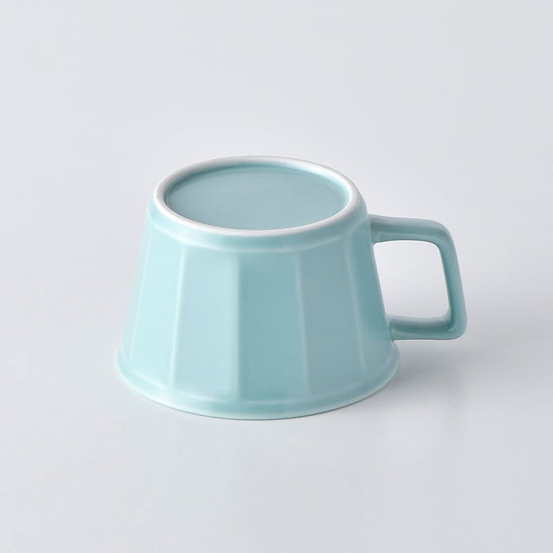 面取スープカップ・ミントブルー | 重山陶器