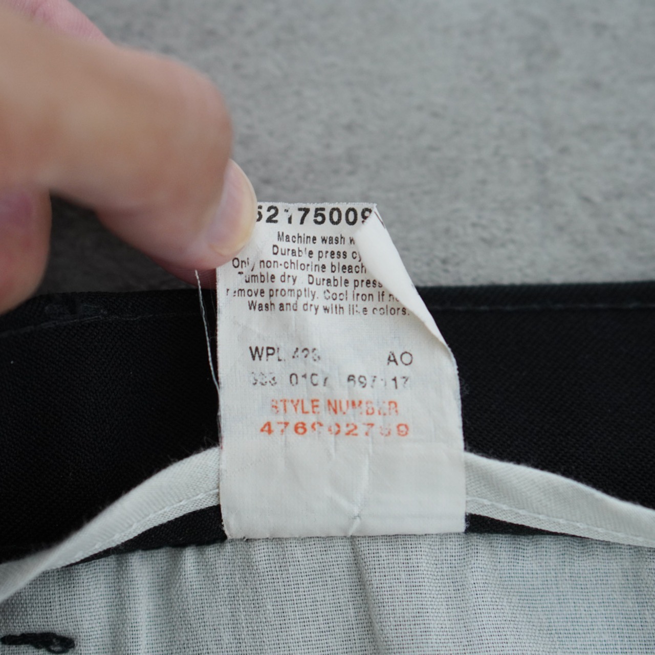 00s Levi's ACTION SLACKS BLACK [W37L29.5相当] 古着 - 13