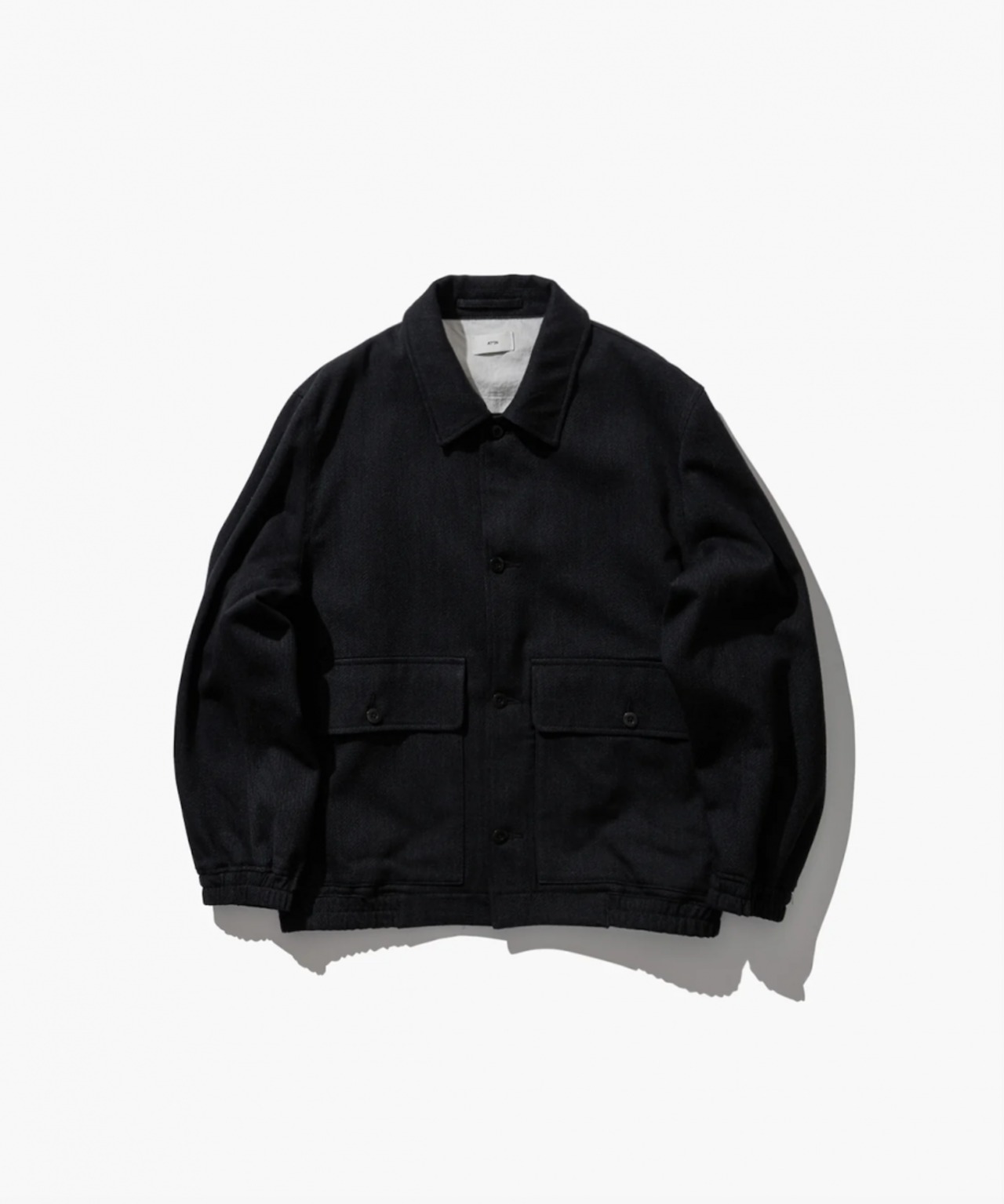 【ATON】WOOL COTTON KERSEY WORK JACKET