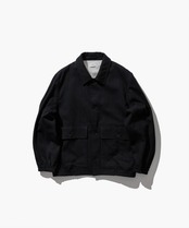 【ATON】WOOL COTTON KERSEY WORK JACKET