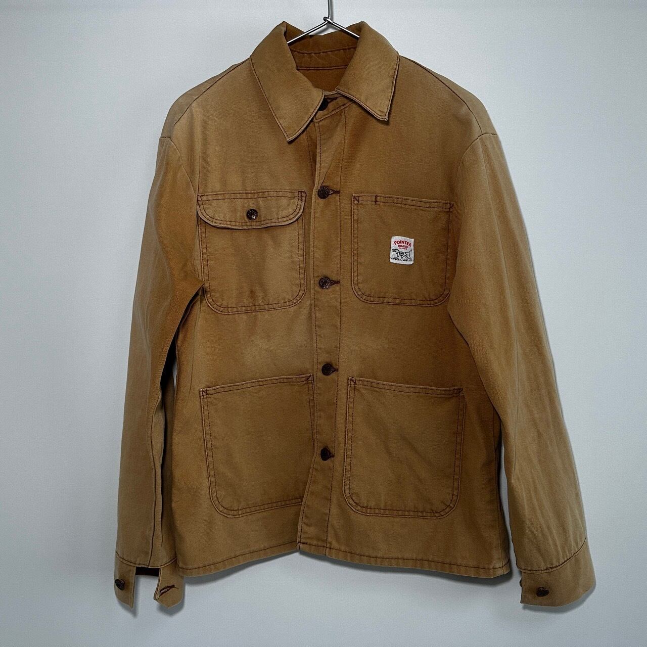 90s POINTERカバーオール４４ 90s USA製 POINTER ポインターブランド デニムカバーオール 44
