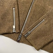 DESIGNWORKS デザインワークス リネン ライダース ジャケット サイズ L /麻素材/メンズ/ベージュ系
