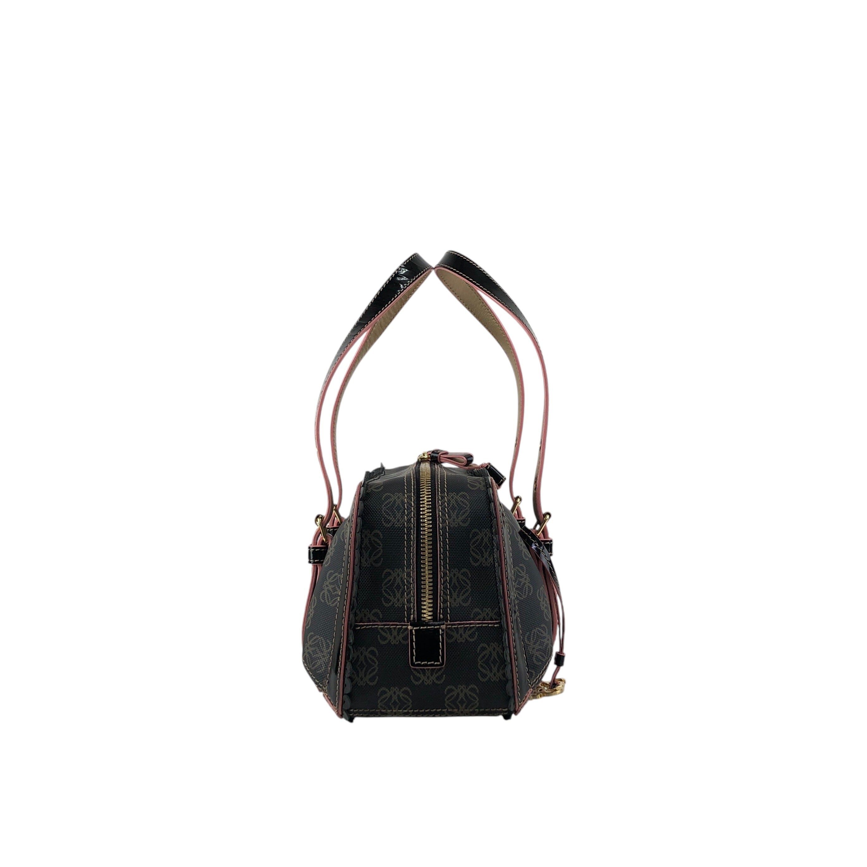 【良品✨】LOEWE ロエベ　ハンドバッグ　ビジネスバッグ　アナグラム　鍵　黒 良品✨】LOEWE ロエベ ハンドバッグ ビジネスバッグ アナグラム 鍵 黒
