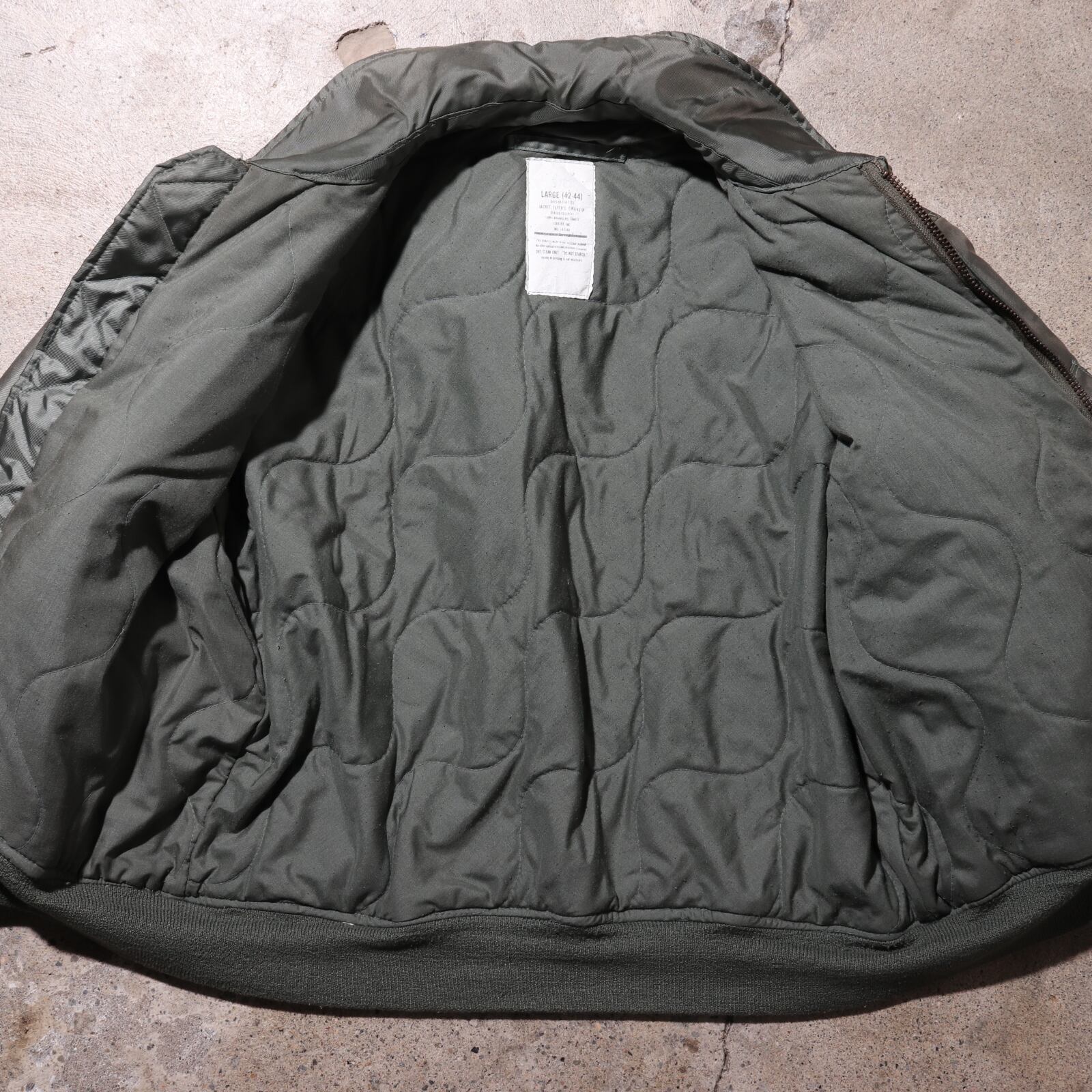 XL 90S CWU-45/P 米軍実物 フライトジャケット SCOVILLワイパー