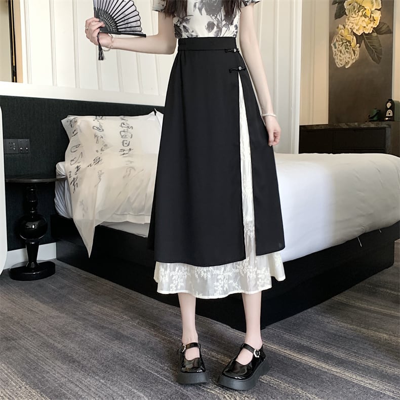 ① キューティーフラッシュ フレアスカート チャイナ レース ① キューティーフラッシュ フレアスカート チャイナ レース