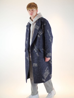 GRAFFITI JACQUARD KEMPWOOL COAT