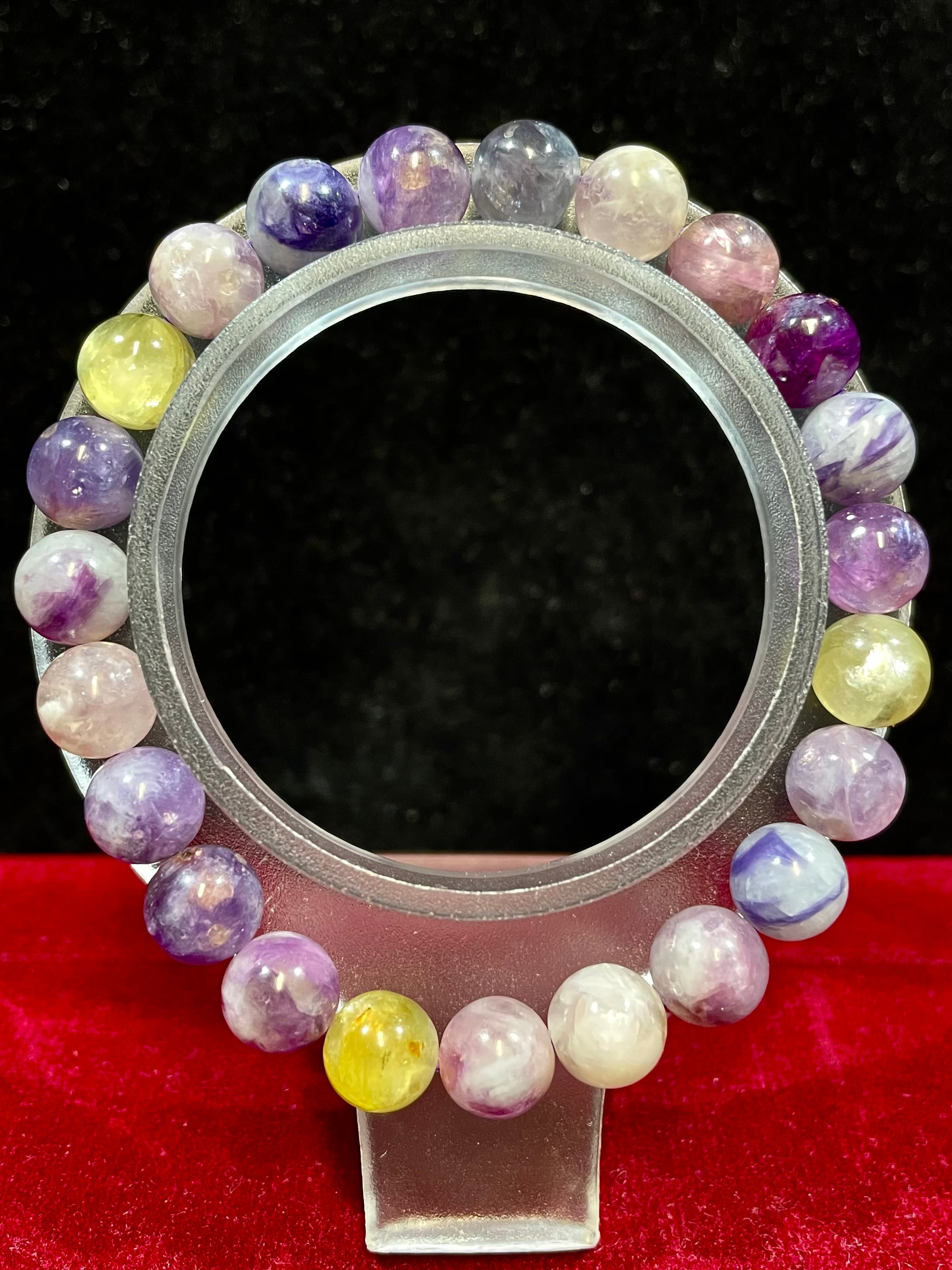 5) 天然マルチカラー「マイカ」ブレスレット