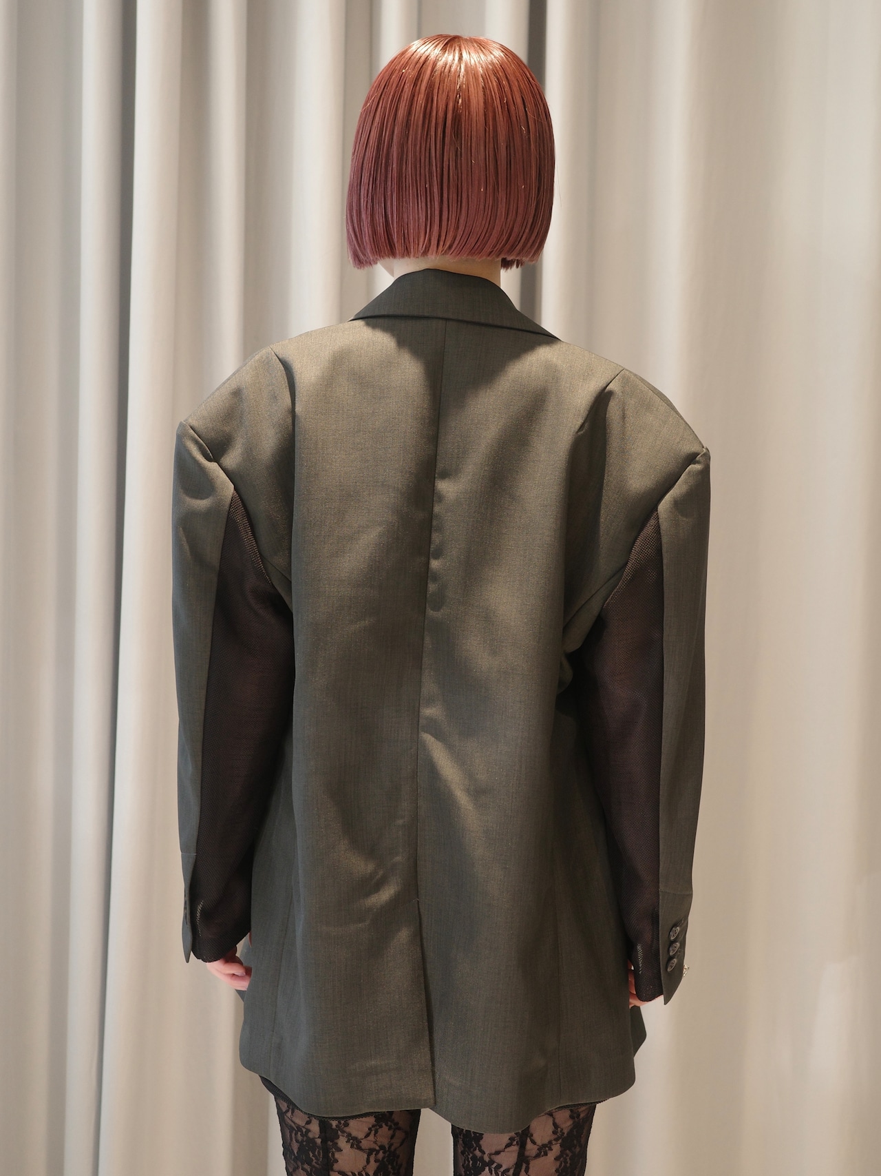 【26SS】FUMIE TANAKA フミエタナカ / テーラードジャケット / sheer conbi JK - 3