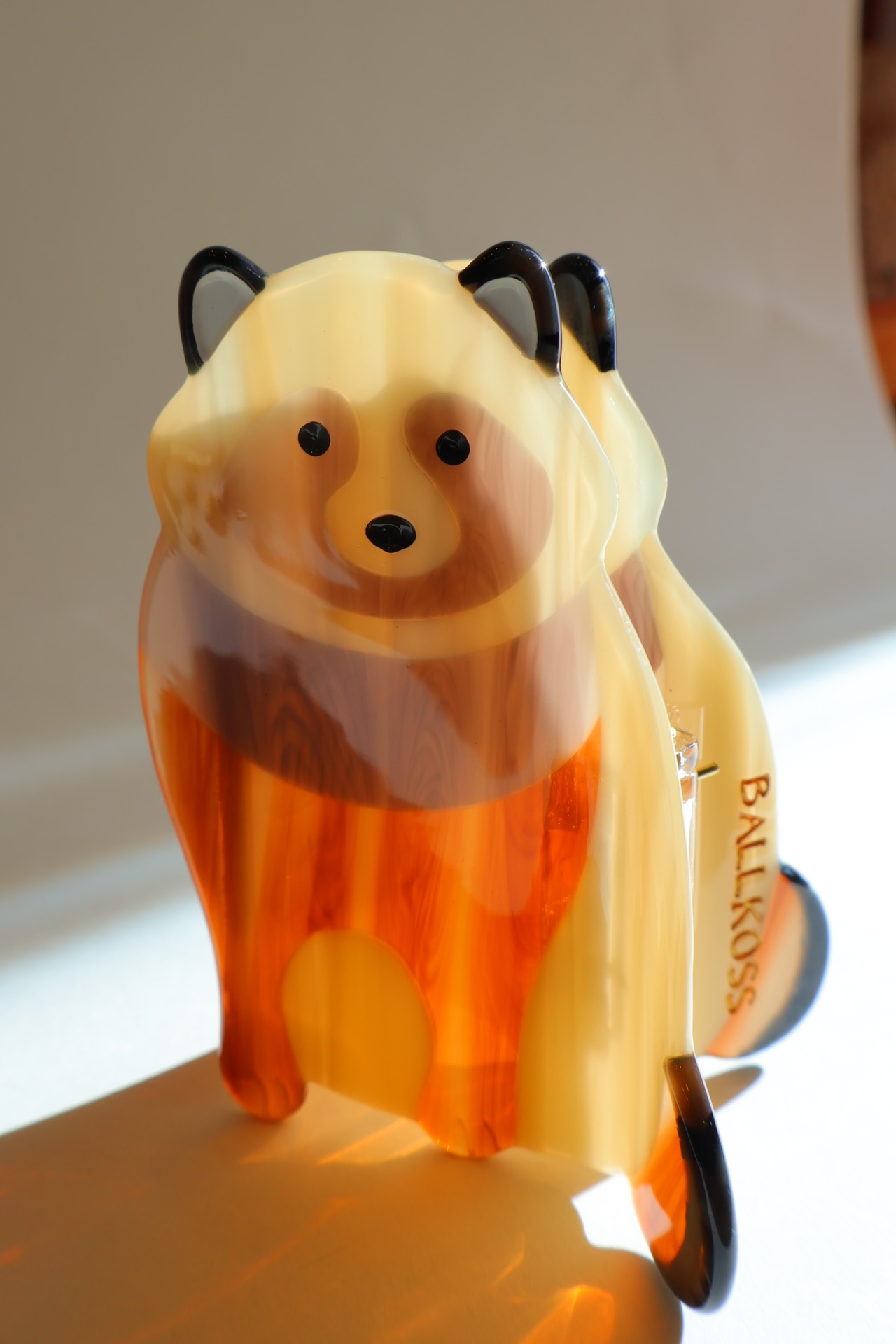 たぬきのヘアクリップ