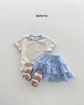 【取寄/韓国直送】BONITO 26/SM bloom eyelet Tシャツ ｜夏服｜韓国子供服