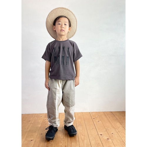 パッチワークテーパードパンツ【Kids XS-M (90-130)】【5121004A】