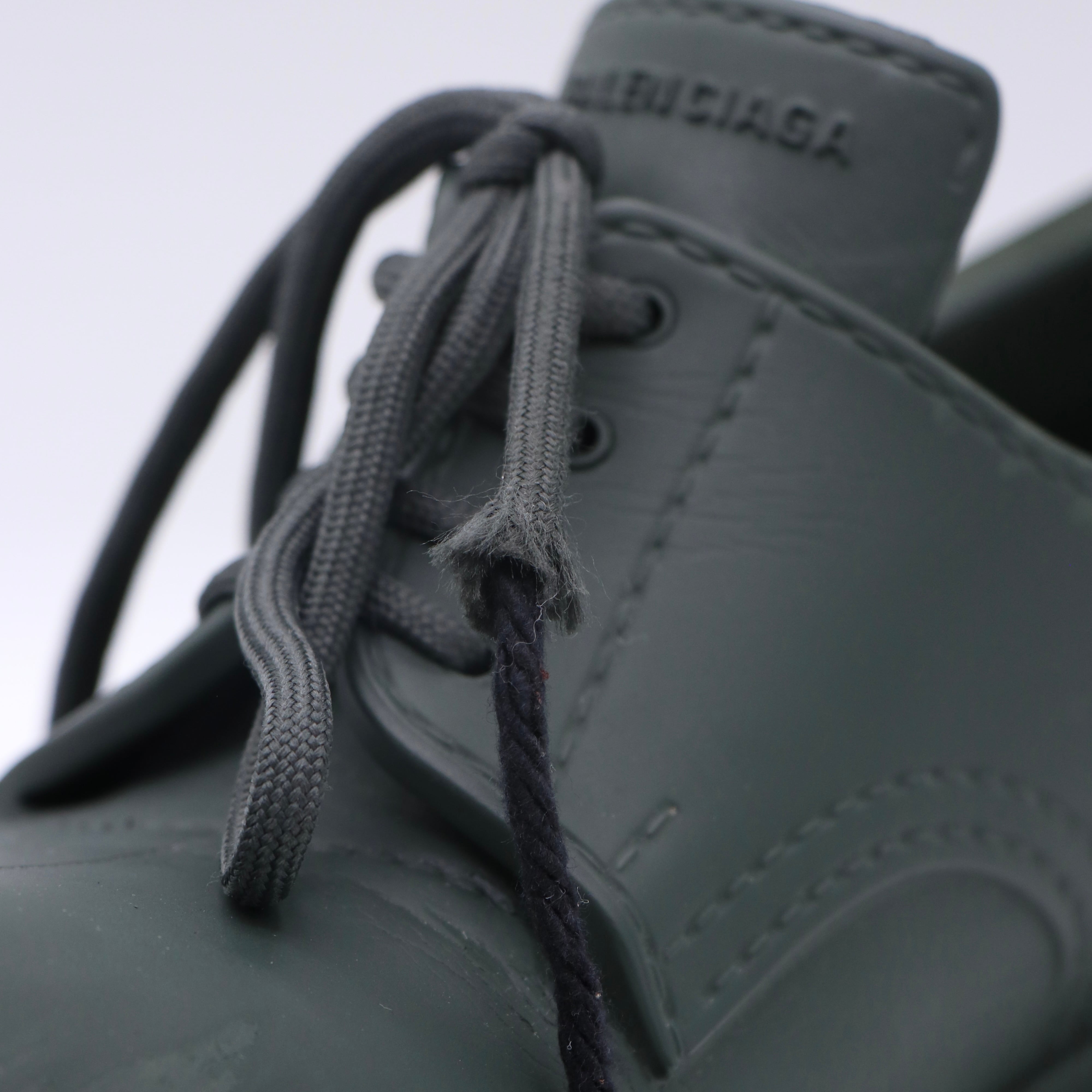 BALENCIAGA ステロイド ダービー シューズ グリーン バレンシアガ