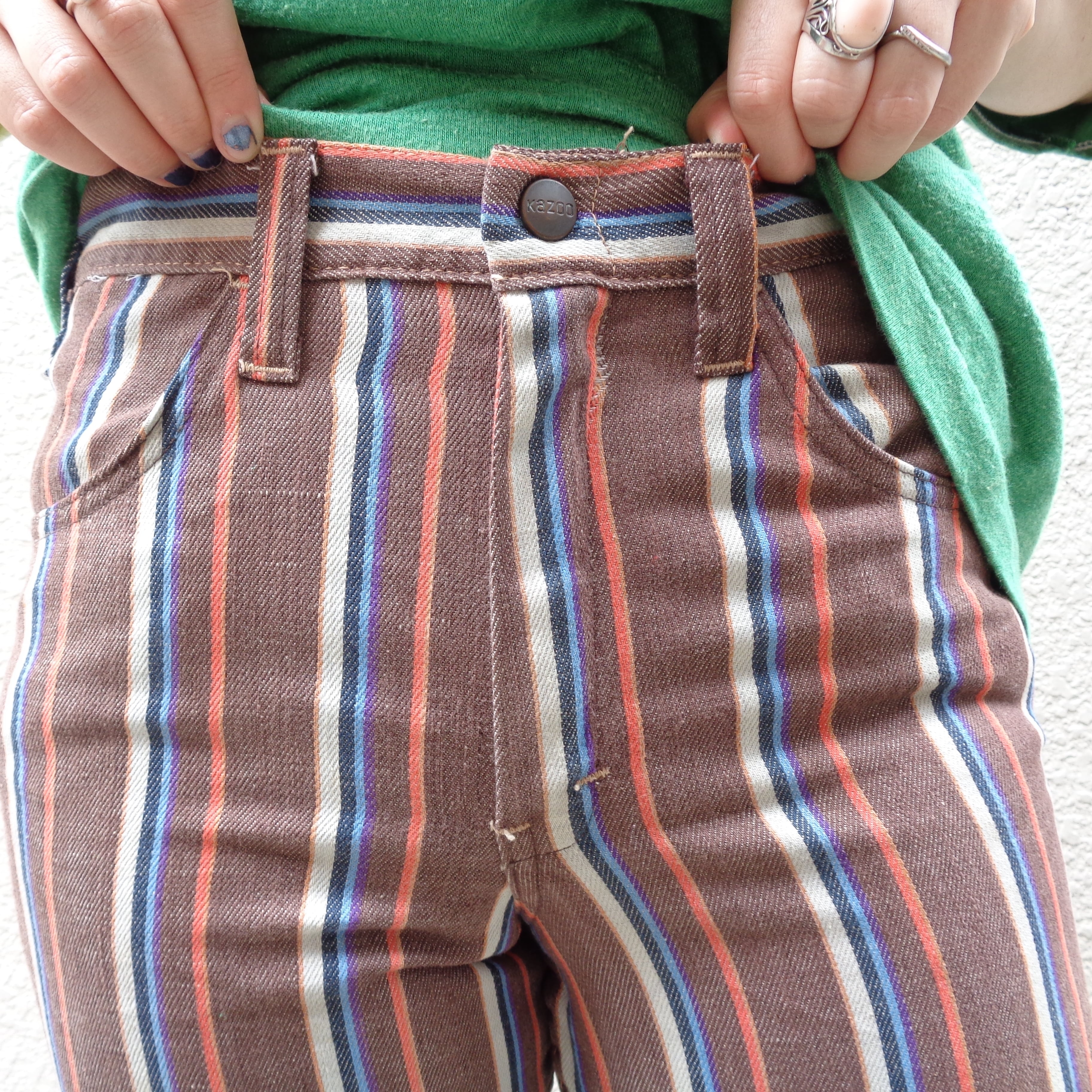 Stripe flare pants／ストライプ フレアパンツ   BIG TIME