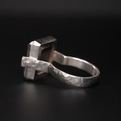 【１点もの】moku スクエアリング ボコーテ #9