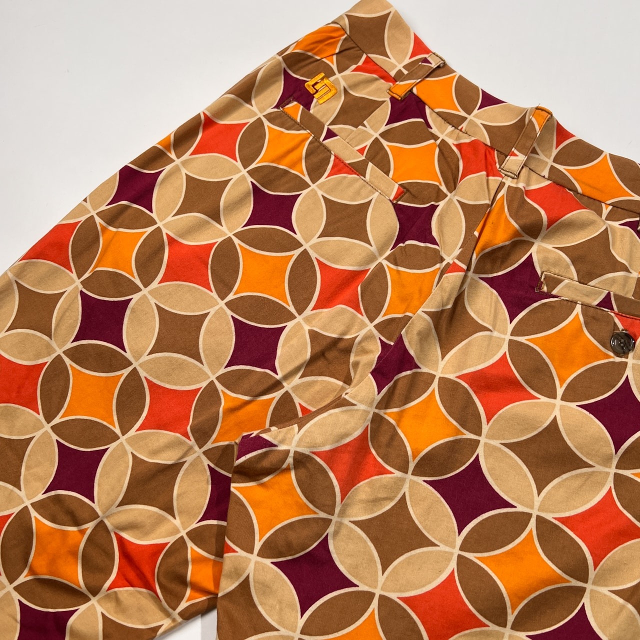 LOUD MOUTH ラウドマウス 総柄 ロングパンツ ストレッチ スラックス ボトムス サイズ 32 /メンズ/ゴルフ