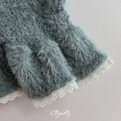 エリーモリー / ELLY MOLLY / 雪の結晶フリルTシャツ / 韓国子供服 / ジュニア / 26winter〖取寄〗*13~15号*