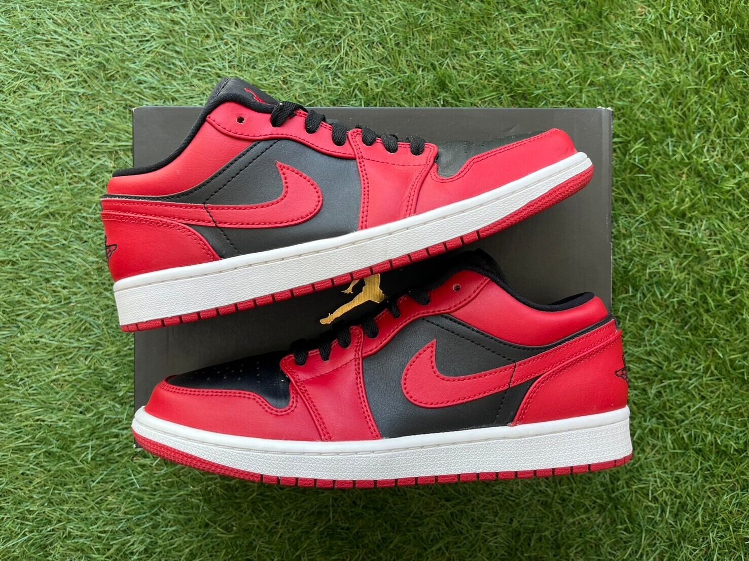 NIKE AIR JORDAN 1 LOW VARSITY RED 553558-606 27cm 56223 | BRAND 