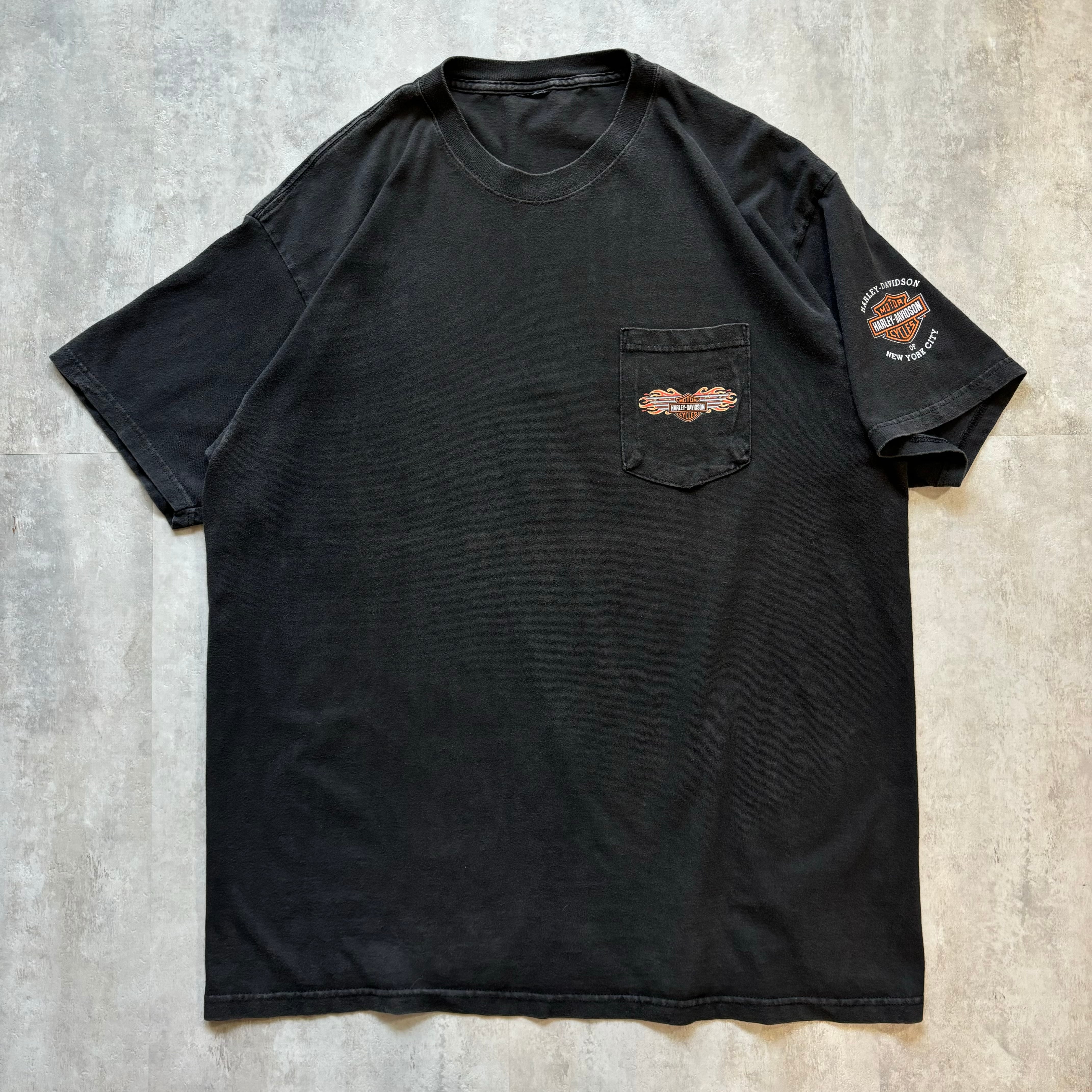《XL程度》Harley-Davidson ハーレーダビッドソン ポケット Tシャツ no.2955