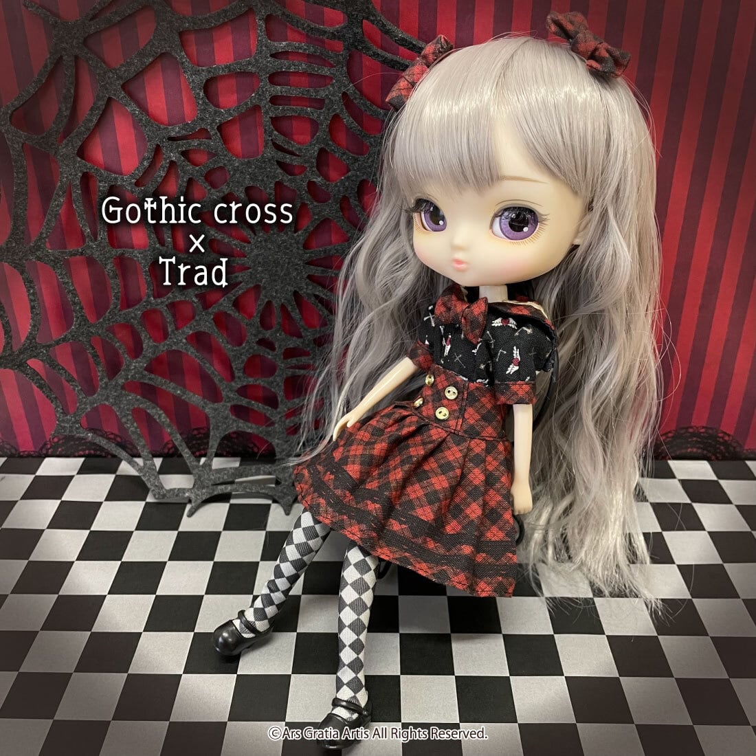 ドール服用生地 ゴシッククロス(TTF-17) Decora Doll デコラドール