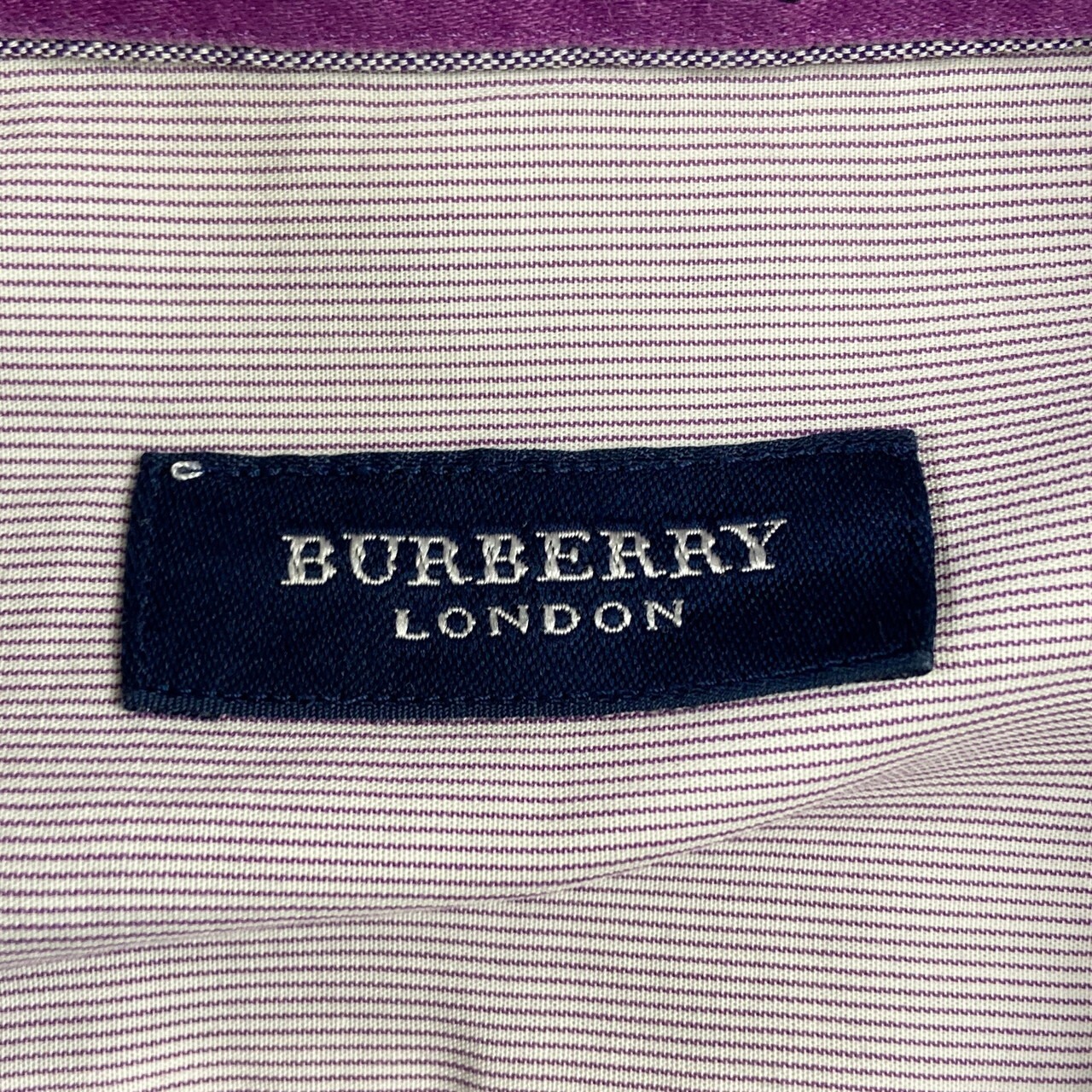 トルコ製 BURBERRY LONDON バーバリー ワンポイントロゴ刺繍 長袖 