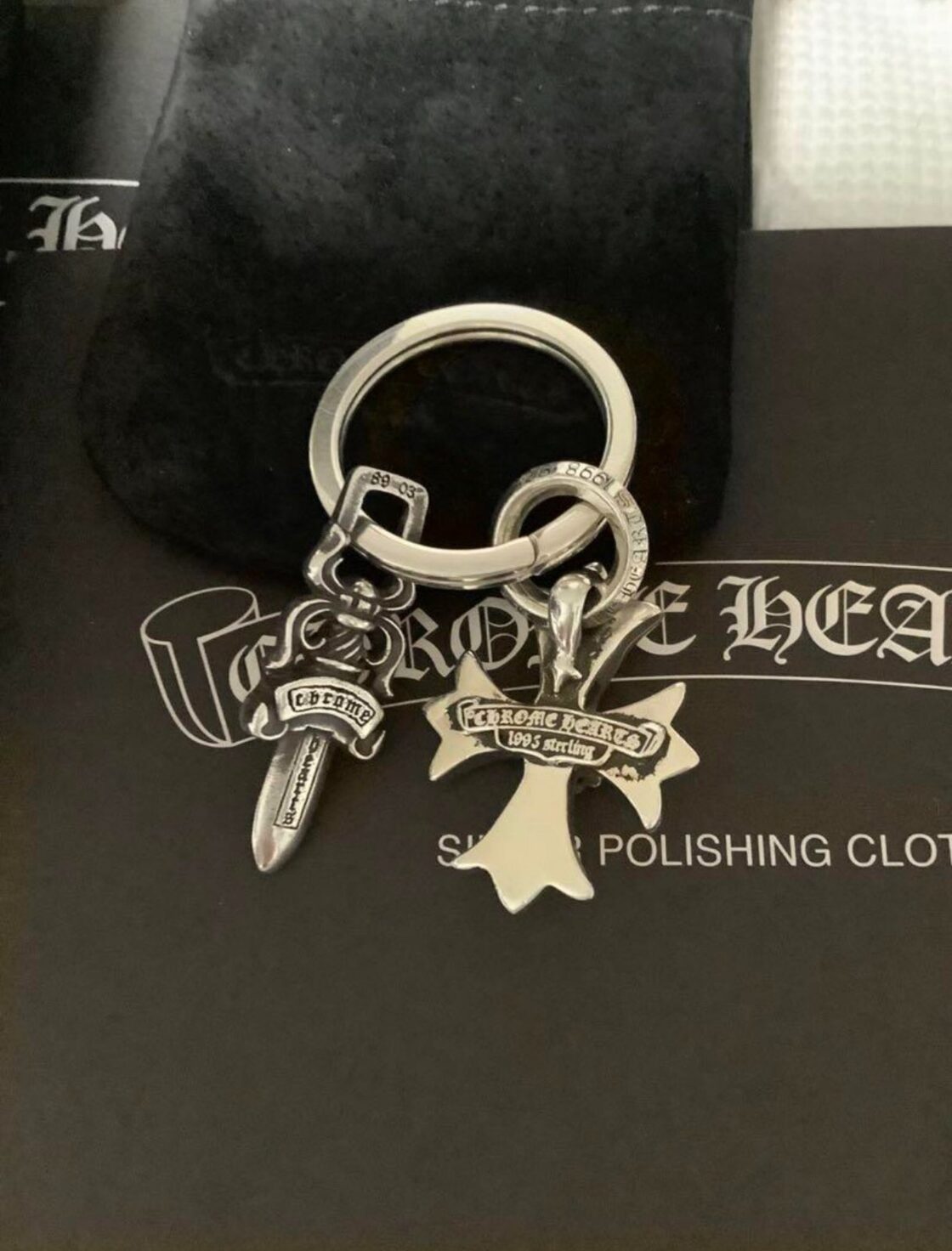 CHROME HEARTS クロムハーツ CH プラス キーリング & CH ダガー | PAY ID