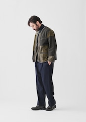 SAGE DE CRET Patchwork Liner Jacket Olive