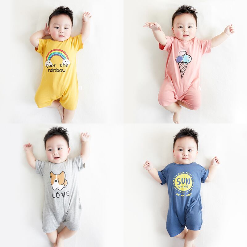 ネット赤ベビー服春と秋の赤ちゃん超かわいいパジャマ新生児ジャンプスーツ秋の服男性ロンパース潮の服王女の服 Duduベイビー99765440396