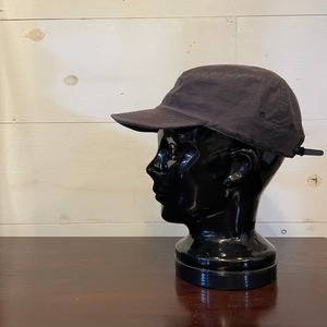 HIGHER(ハイヤー) HT21005 "NEP BACK CHINO SW PILOT CAP" 日本製 BLACK