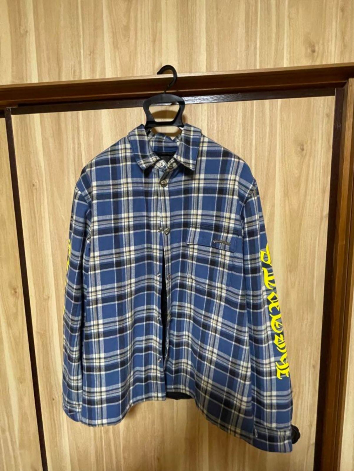 CHROME HEARTS クロムハーツ 中綿入り 長袖シャツ チェックシャツ