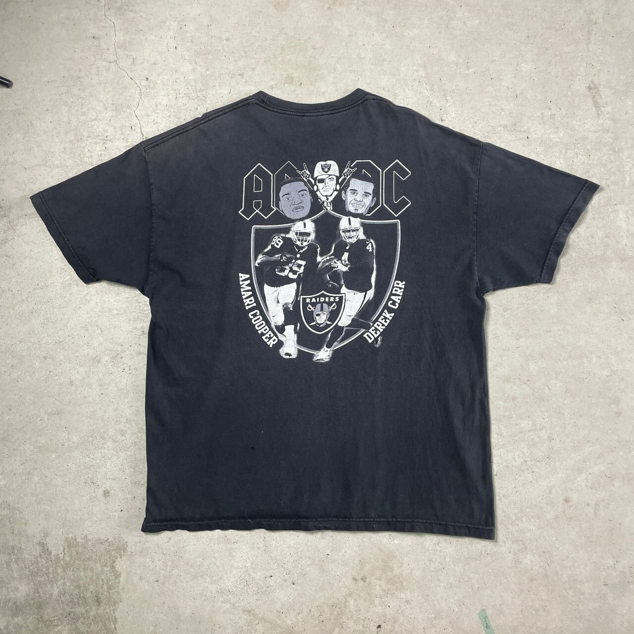ビッグサイズ NFL RAIDERS レイダース AC/DC チームロゴ プリント T