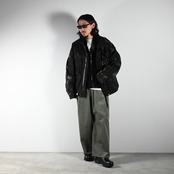 Leh / Photographer Jacketにbarbell object / leather jktコーディネート