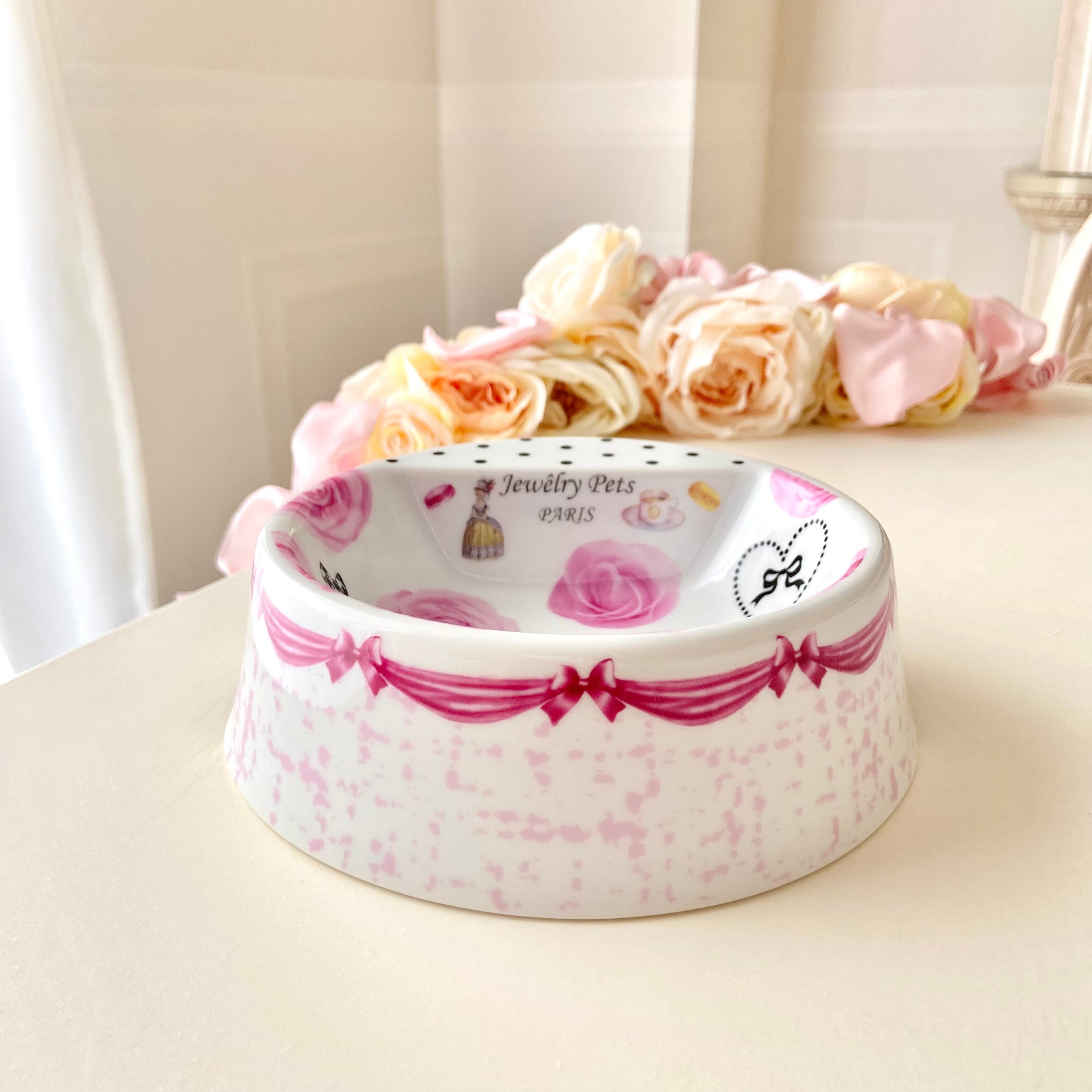 お姫様なワンちゃん用 フードボウル JewelryPets柄 【公式通販】