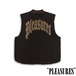 【PLEASURES/プレジャーズ】HORNS DENIM VEST ベスト / BROWN PLAID / HOL25-13808