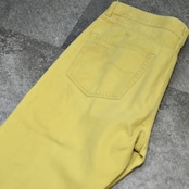 yellow denim pants