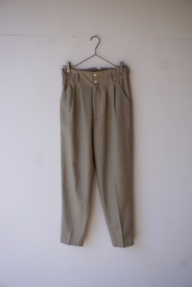 【monoya】 centercrease tapered pants