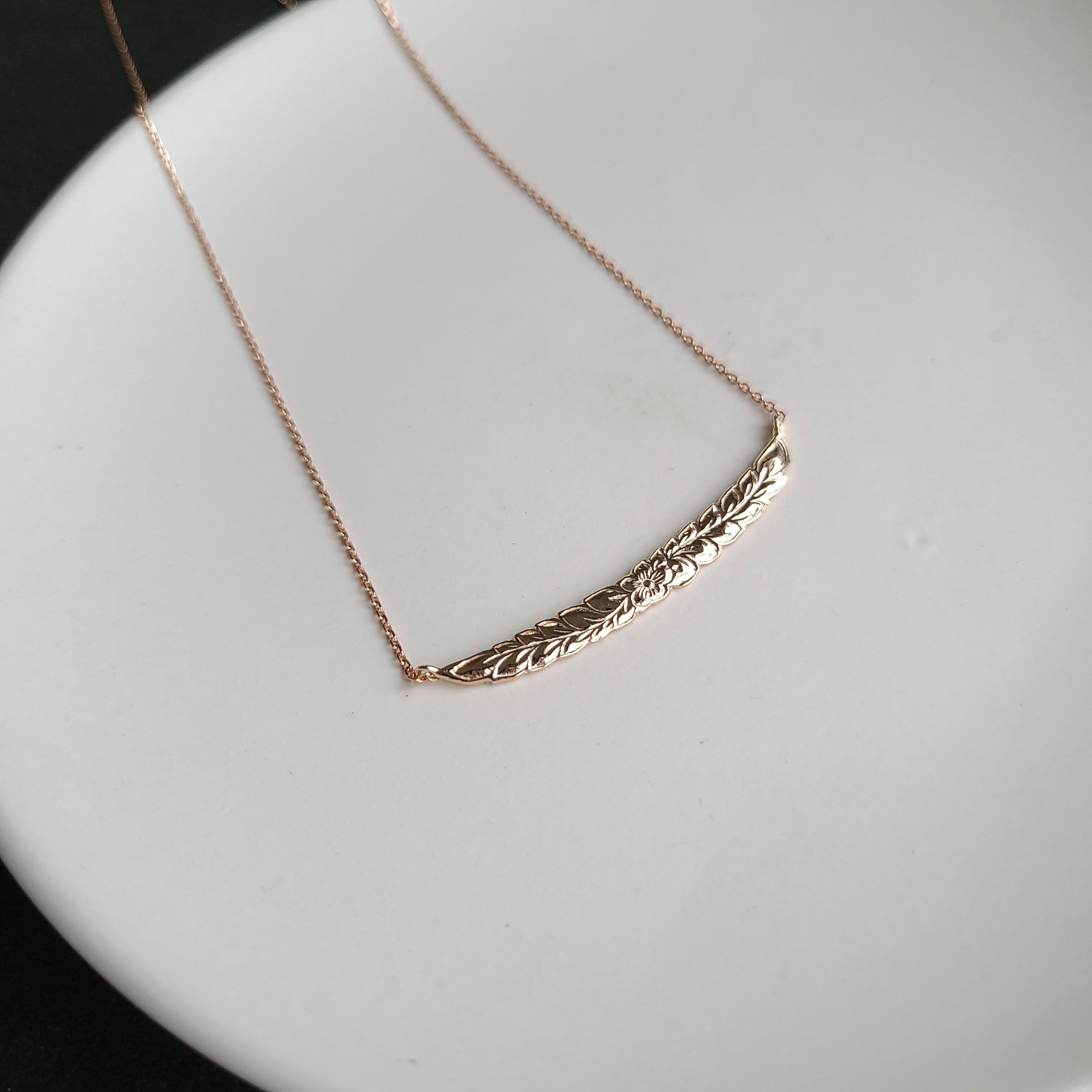 ハワイアンマイレの華奢チェーンネックレス ピンクゴールド《送料無料》