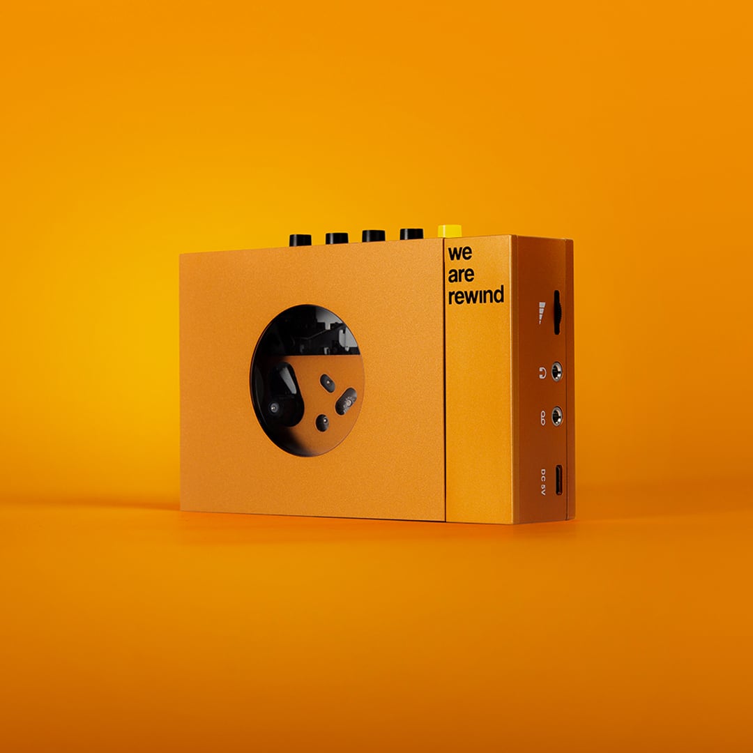 WE ARE REWIND Cassette Player Orange | 灯台 onlineshop (haruka nakamura)  powered by BASE