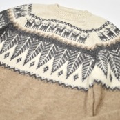 mohair blend nordic knit