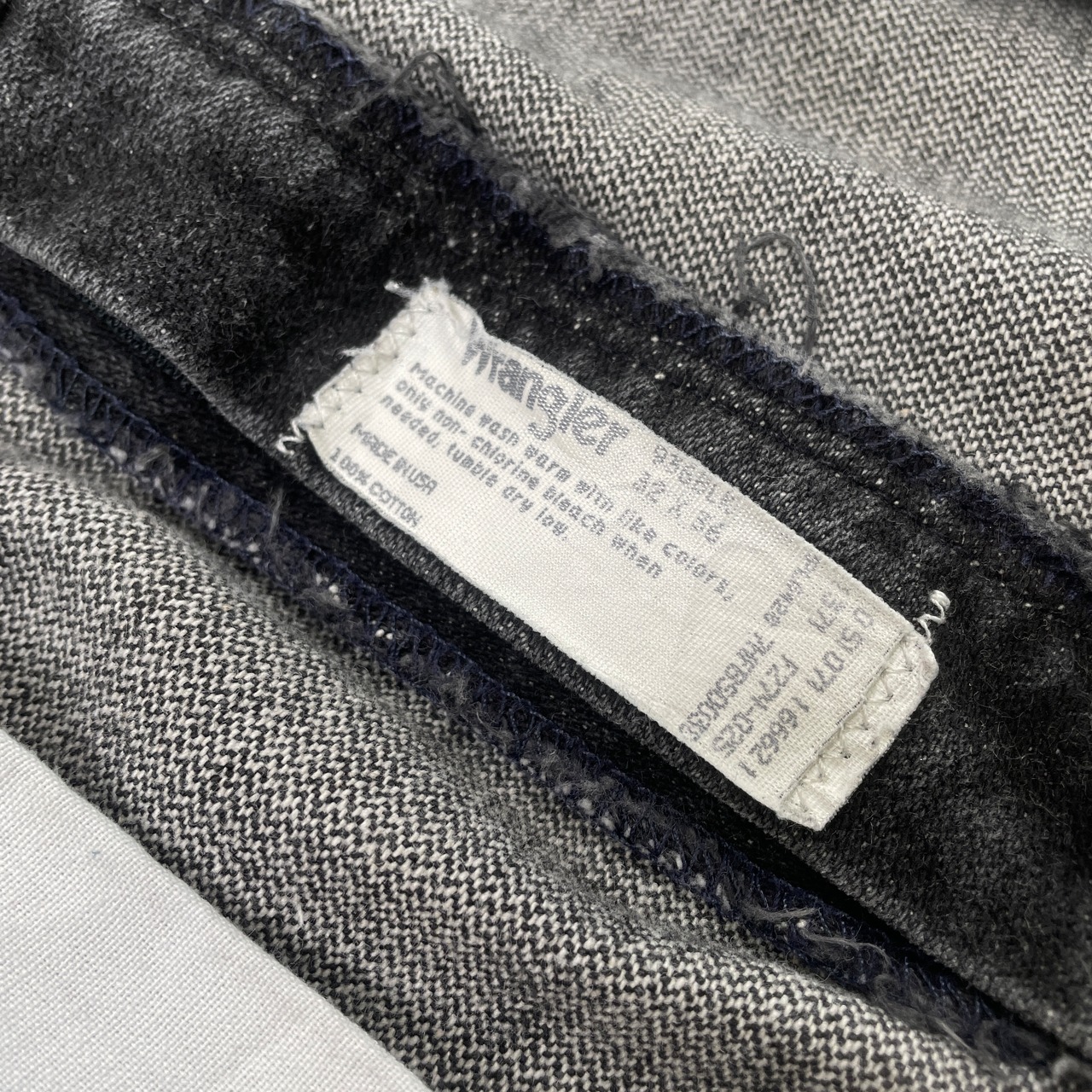 90年代 USA製 Wrangler ラングラー ブラックデニムパンツ 先染め 
