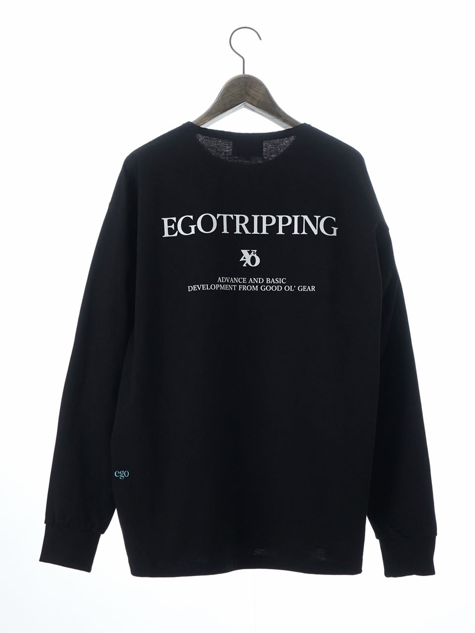 EGO TRIPPING (エゴトリッピング) PRINTTEE -B long ロンTEE / BLACK
