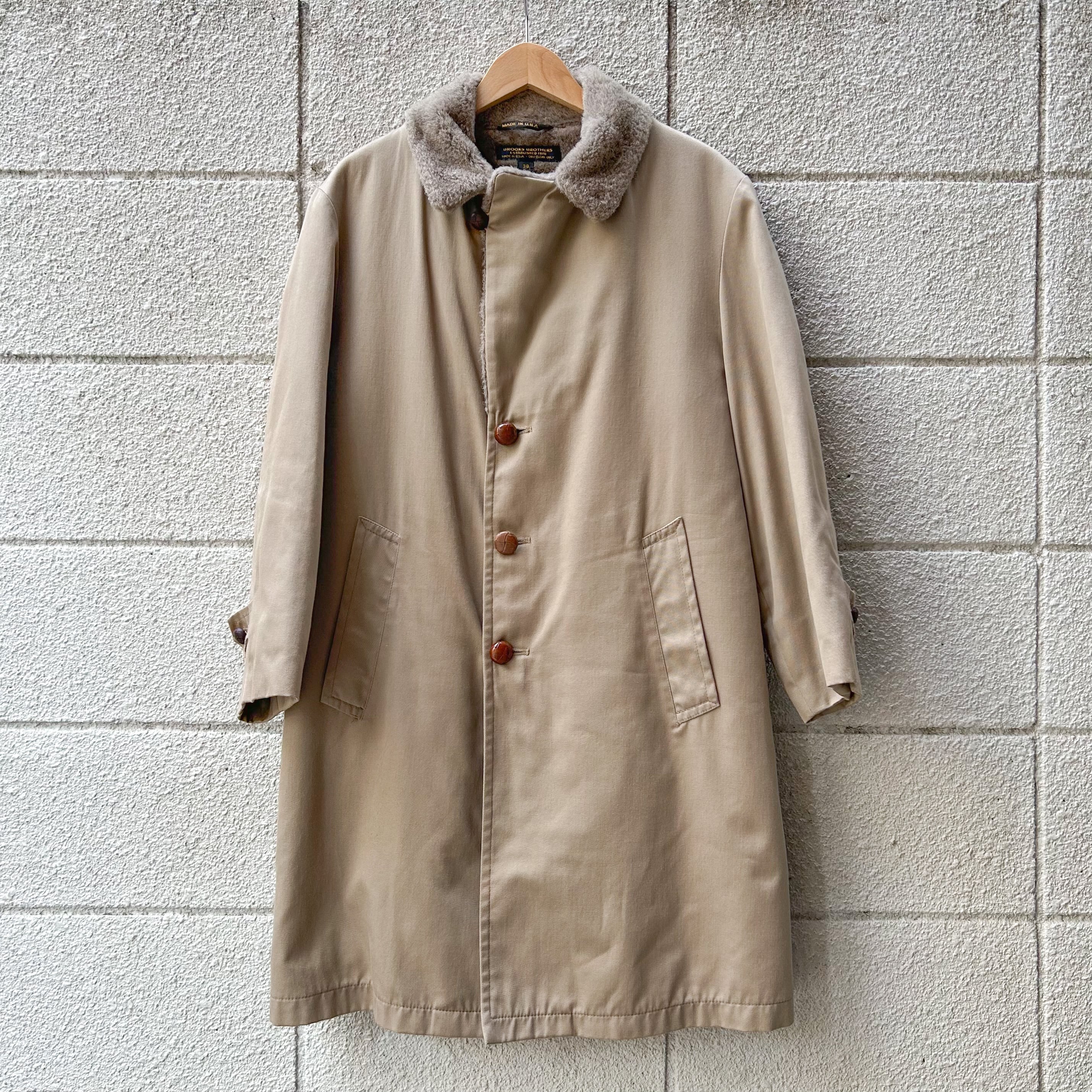 80's USA製 Brooks Brothers Lining Coat 38 / ブルックスブラザーズ