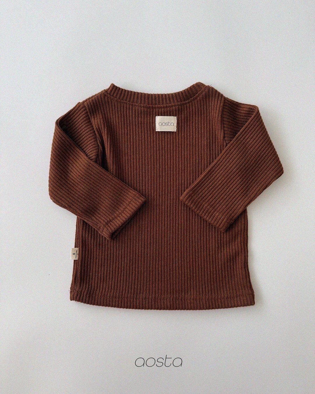 【即納】Aosta/every day T(brown/XL)