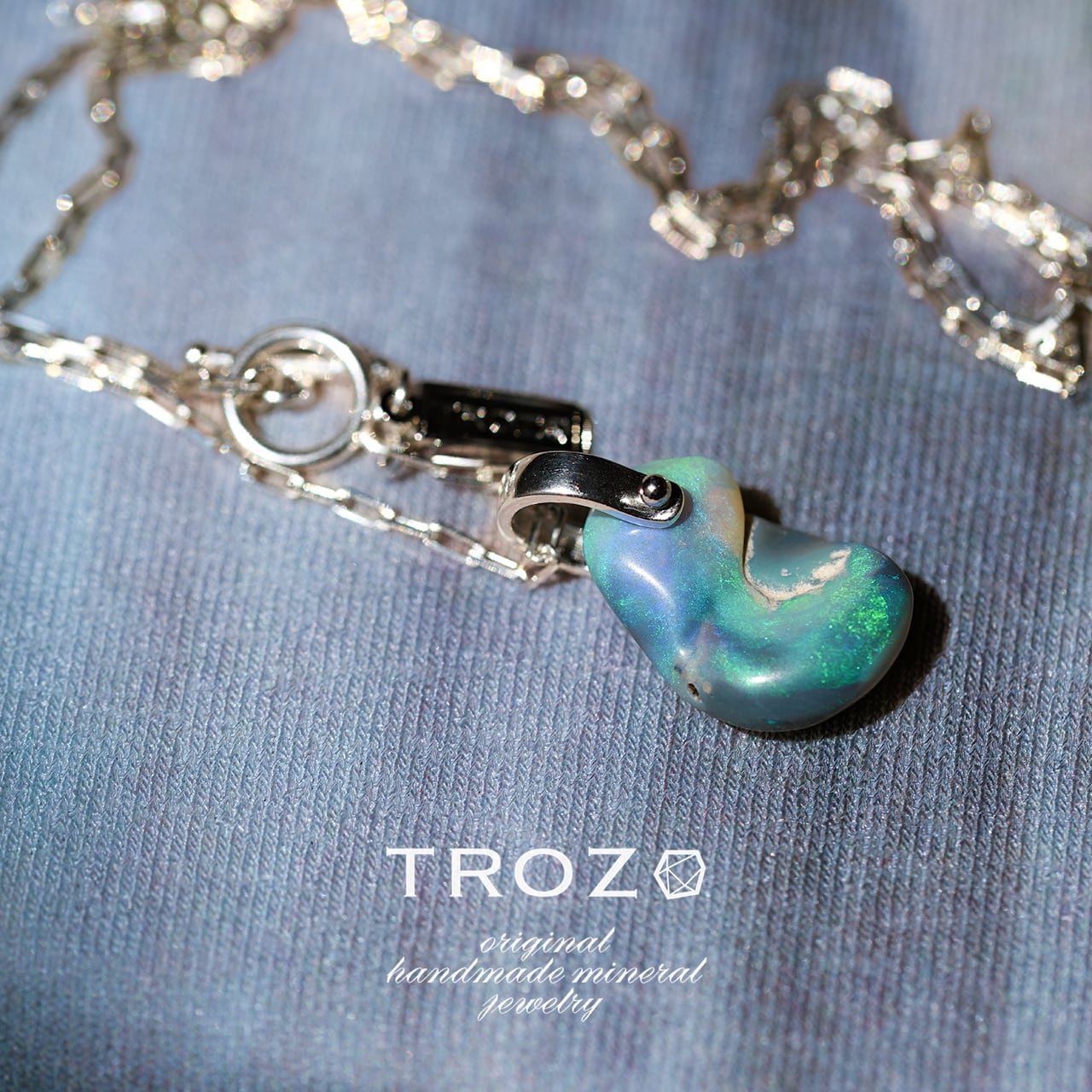 016 Water Lilies Collection】 ブラックオパール 鉱物 シルバー925