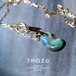 【016 Water Lilies Collection】 ブラックオパール 鉱物 シルバー925 チェーンネックレス 天然石 アクセサリー (No.3768)
