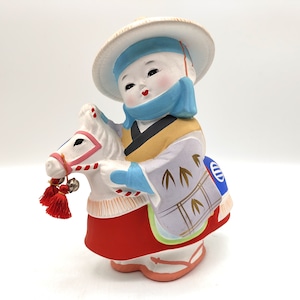 博多人形・童もの・白馬・No.230309-14・梱包サイズ60